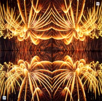 054 Glück - 1-lagig (Knicke/Flecken) - Wellenrand